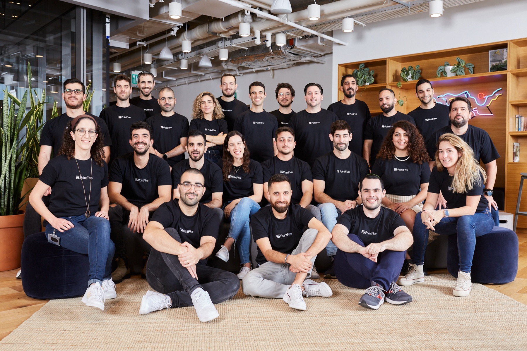 The PointFive team together in Tel Aviv